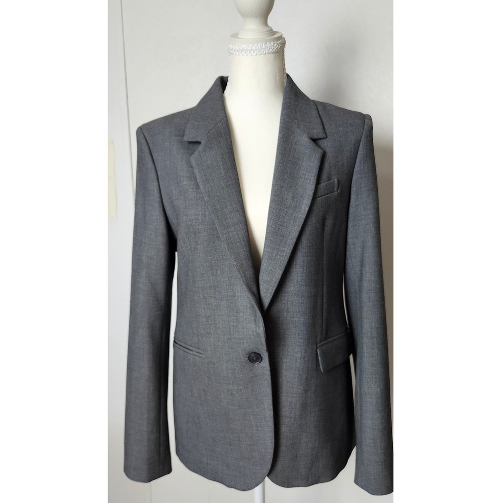Aritzia Babaton Producer Blazer Grey Charcoal Heather Office Career Size 0